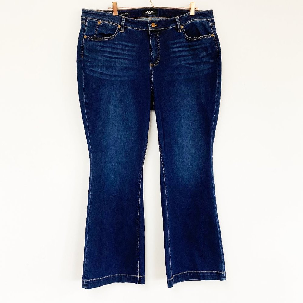 Talbots Dark Wash Blue Bootcut Jeans Plus Size 20W